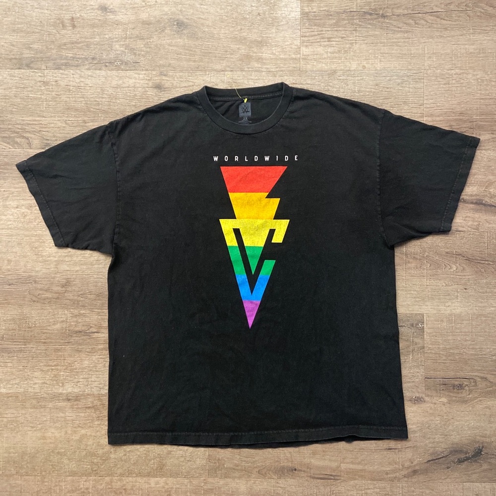 Authentic Finn Balor Shirt LGBTQ Pride For Everyone Club Shirt WWE Sz 2XL XXL